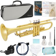 Kmise Bb Standard Trumpet, Premium Brass Trumpet...