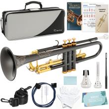 Kmise Bb Standard Trumpet, Premium Brass Trumpet...