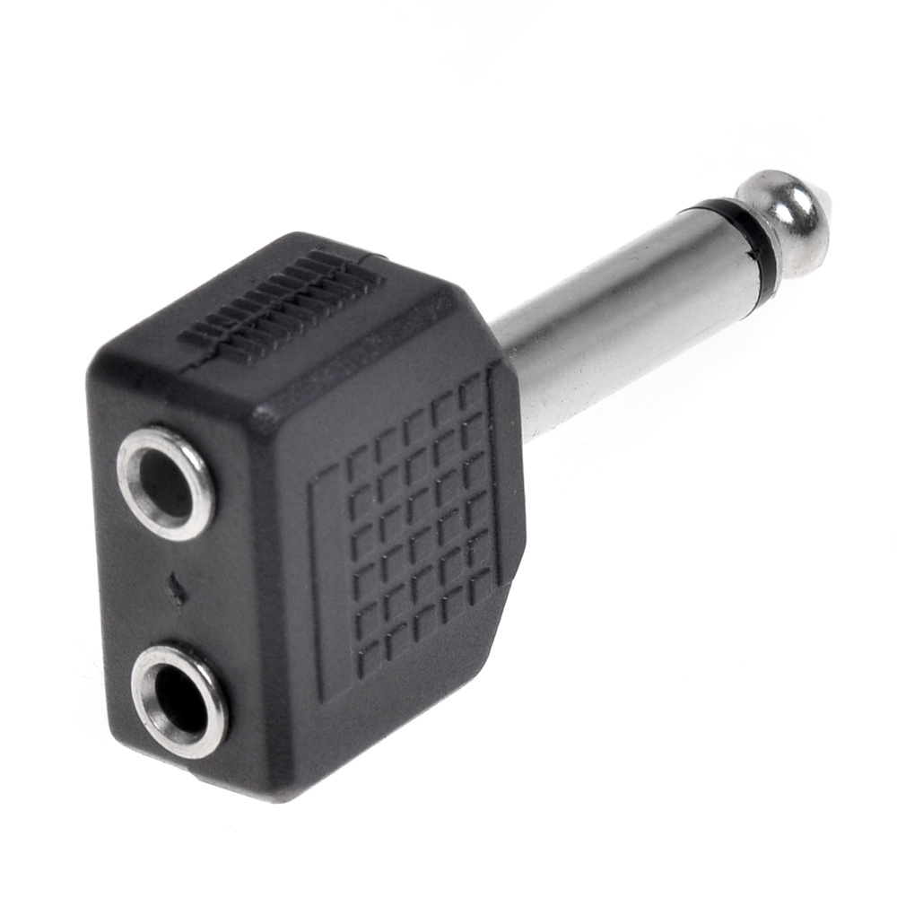 2Stücke6,35mm Zu 3,5mm Stereo Audio Adapter Konverter Für Mikrofon KopfhörerPDH 