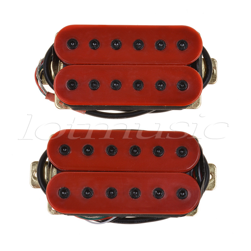 Electric Guitar Double Coil Humbucker Pickups Set Hexbucker Bridge Neck
