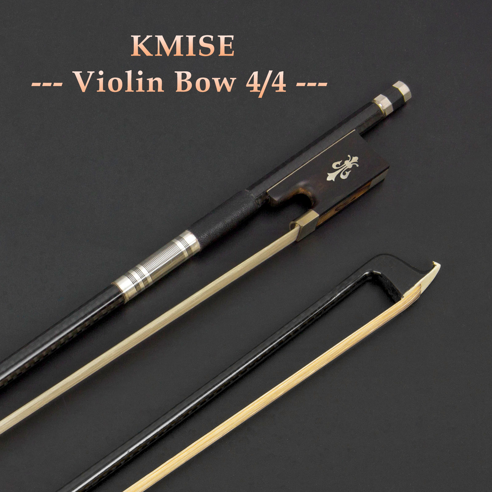 Violin Bow Stunning Fiddle Bow Carbon Fiber for Violins_Musical