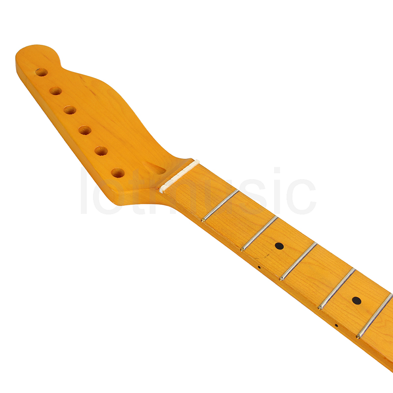 Kmise Electric Guitar Neck for Fender Tele Clear Satin Canada Maple 22