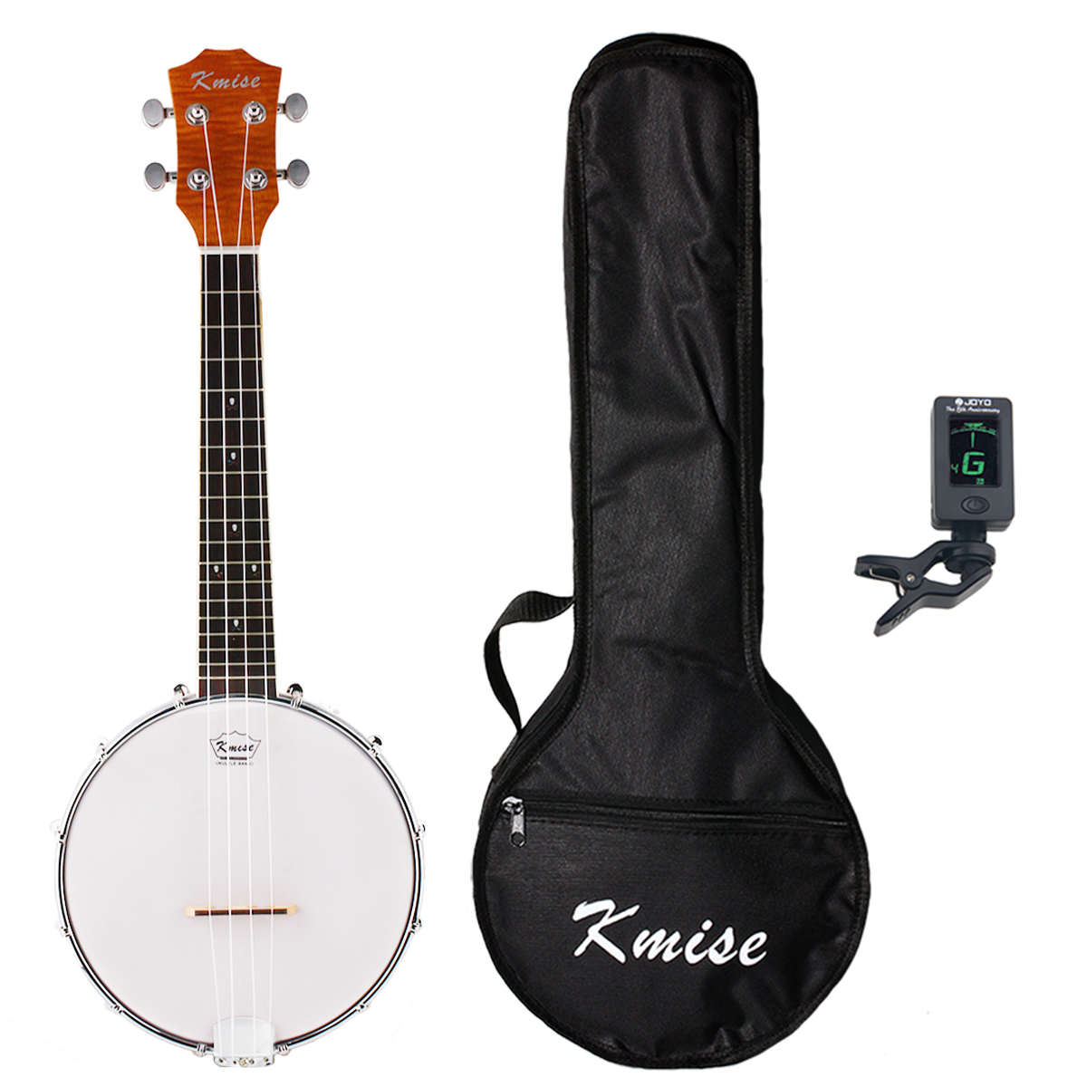 Kmise 4 String Banjo Ukulele Uke Banjolele Concert 23 Inch Size