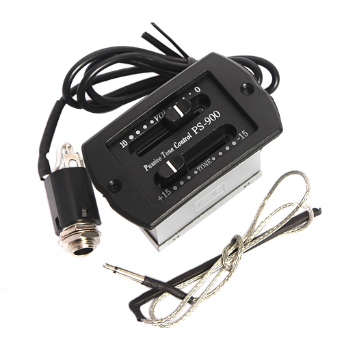 1pkg Acoustic Guitar Piezo Pickup & Passive Preamp EQ 2Band System