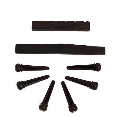 1set Classical Guitar Ebony Nut/ebony Saddle/ebony Pins High Quality