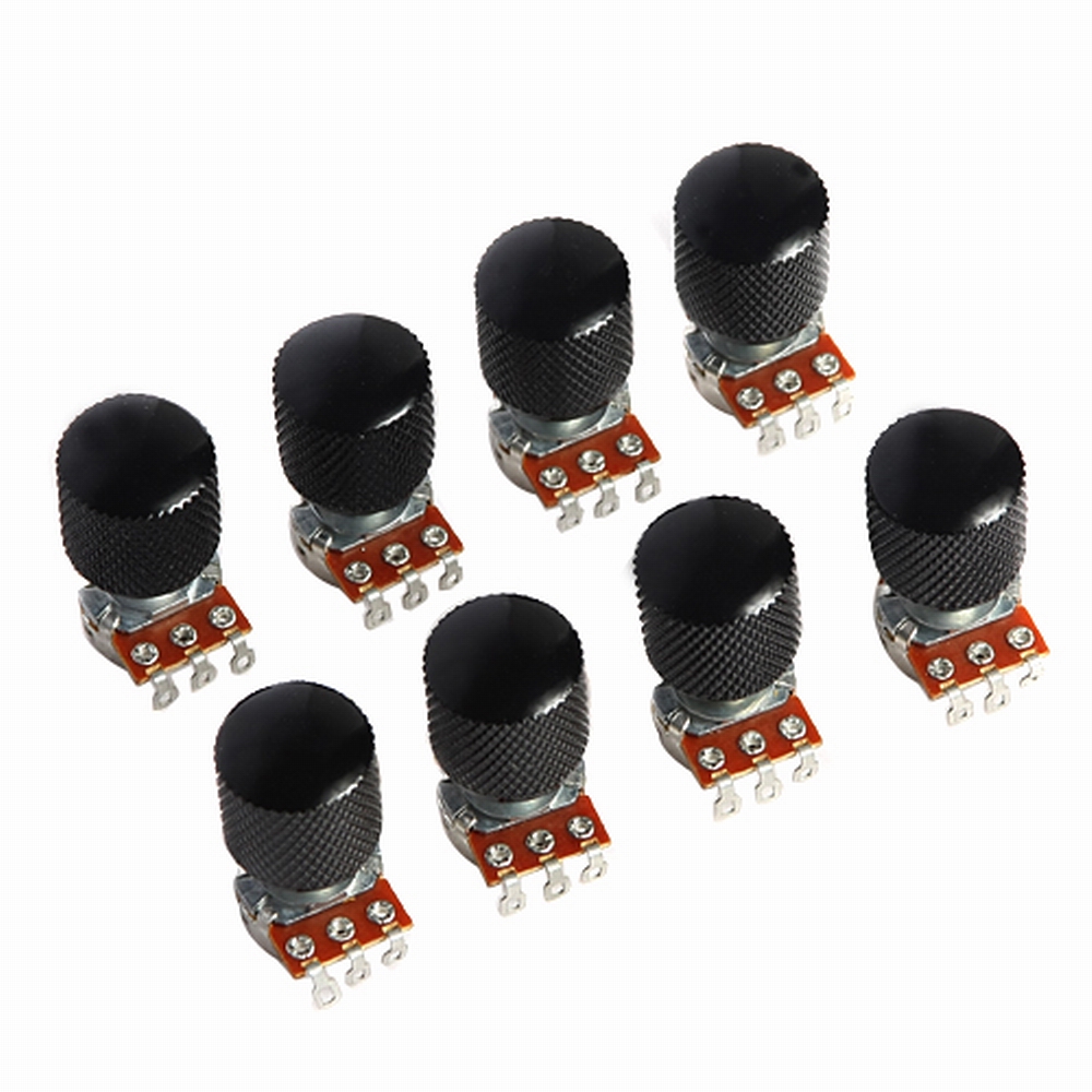 8sets Guitar Knobs and Potentiometer A500k 16mm Base_Musical Instrument