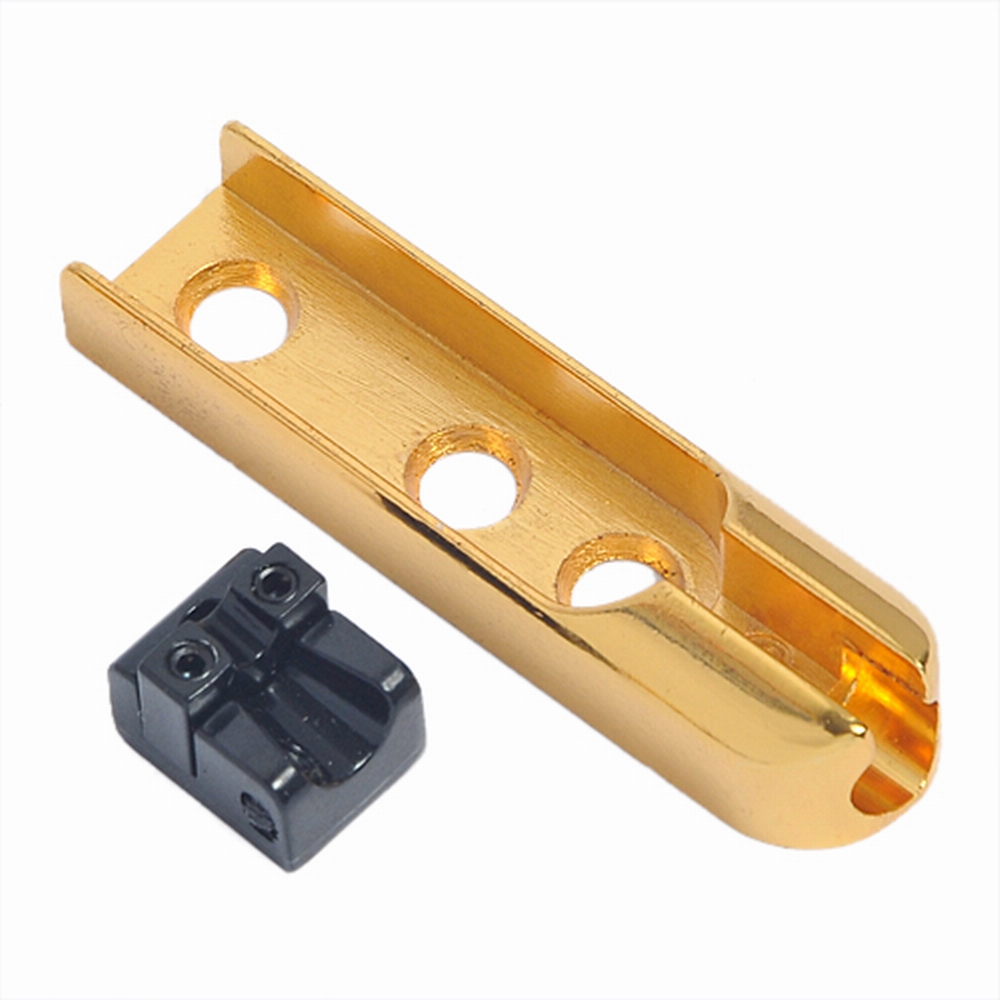 4pcs Single String Bass Bridge Gold Guitar Parts_Musical Instrument