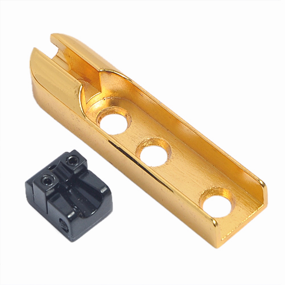 4pcs Single String Bass Bridge Gold Guitar Parts_Musical Instrument