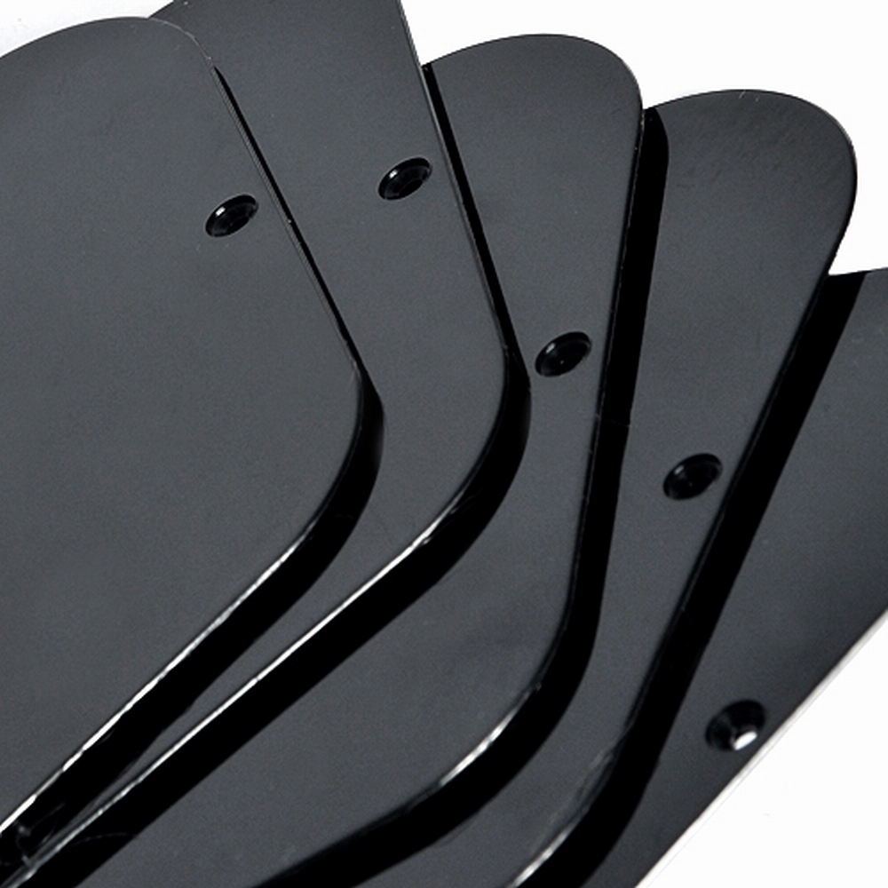 5pcs Electric Guitar Cavity Cover Backplate Black ABS Guitar Parts