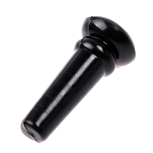 1pc Acoustic Guitar Unslotted Plastic End Pin with White Dot Black ...