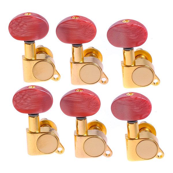 1set 6R K801 Enclosed Gold Tuning Pegs Machine Head Tuners for