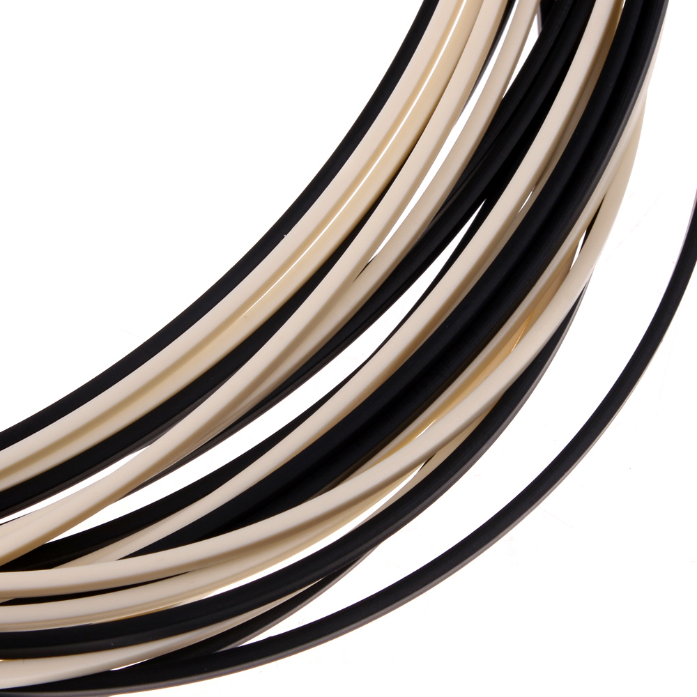 10Pcs Guitar Binding ABS Black 1650 x 2 x 1.5mm 