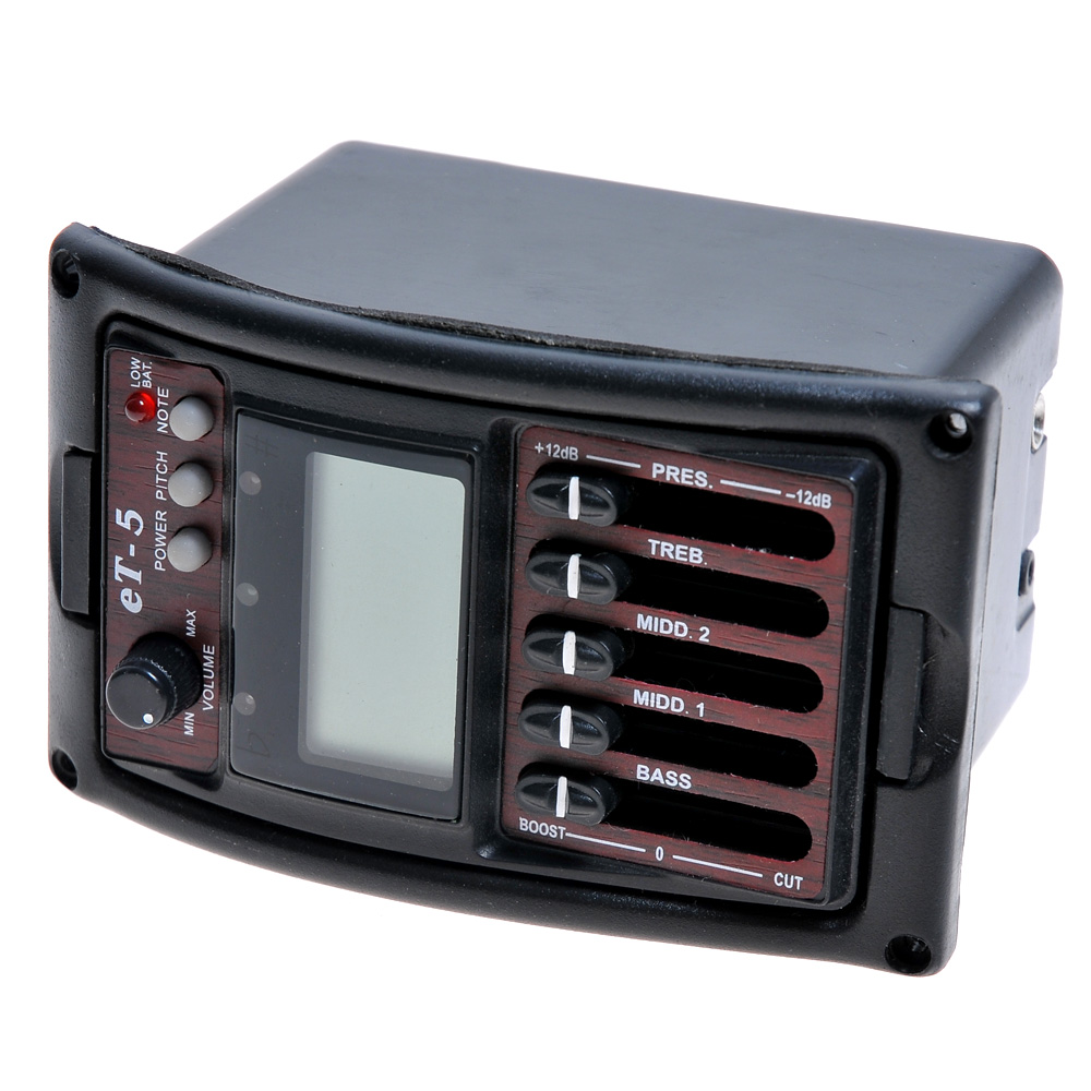 JOYO JE-307 5-Band EQ Equalizer Acoustic Guitar Piezo Pickup Preamp Tuner System With Lcd Display