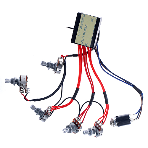 2sets 3 Band Active Guitar Bass EQ Preamp Circuit ToneVolume Pots Equalizer_Musical