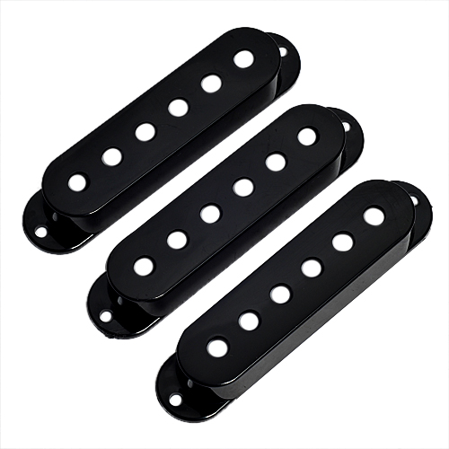 3 x Single Coil Pickup Abdeckungen für Gitarre schwarz