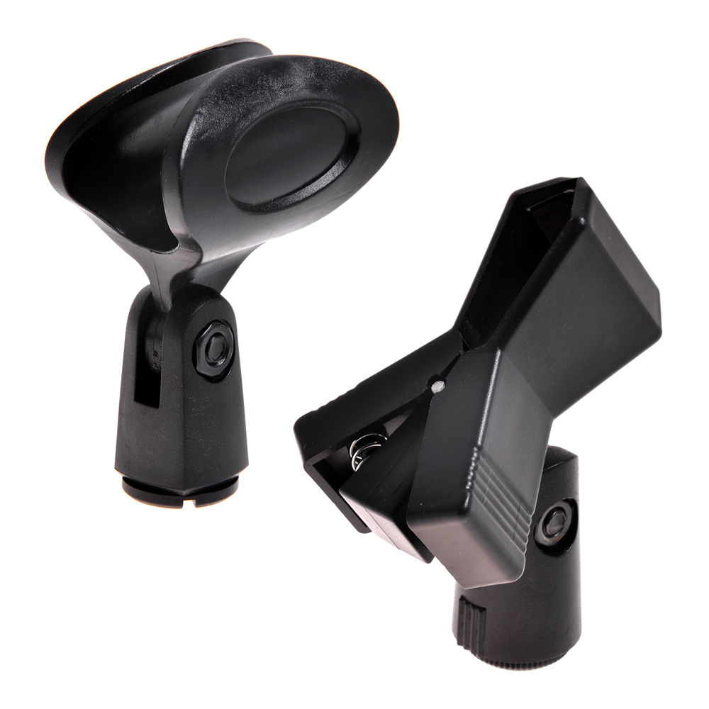 New 2pcs Mic Clip Holder, Expandable Spring Butterfly Clip Holder