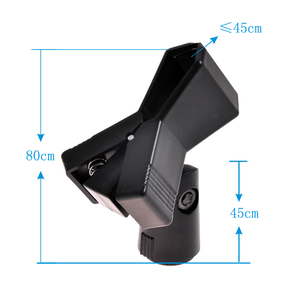 New 2pcs Mic Clip Holder, Expandable Spring Butterfly Clip Holder