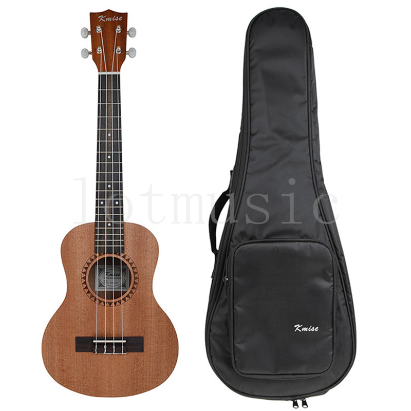 Kmise 58,4 cm Ukulélé de concert Ukulélé Hawaii guitare musical instruments bois zébré Zèbre en bois W/Sac et Joyo Accordeur 