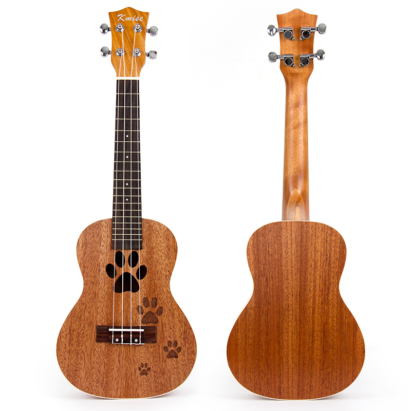 Kmise Concert Ukulele 23 inch 18 Frets Mahogany Closed Tuner Machine