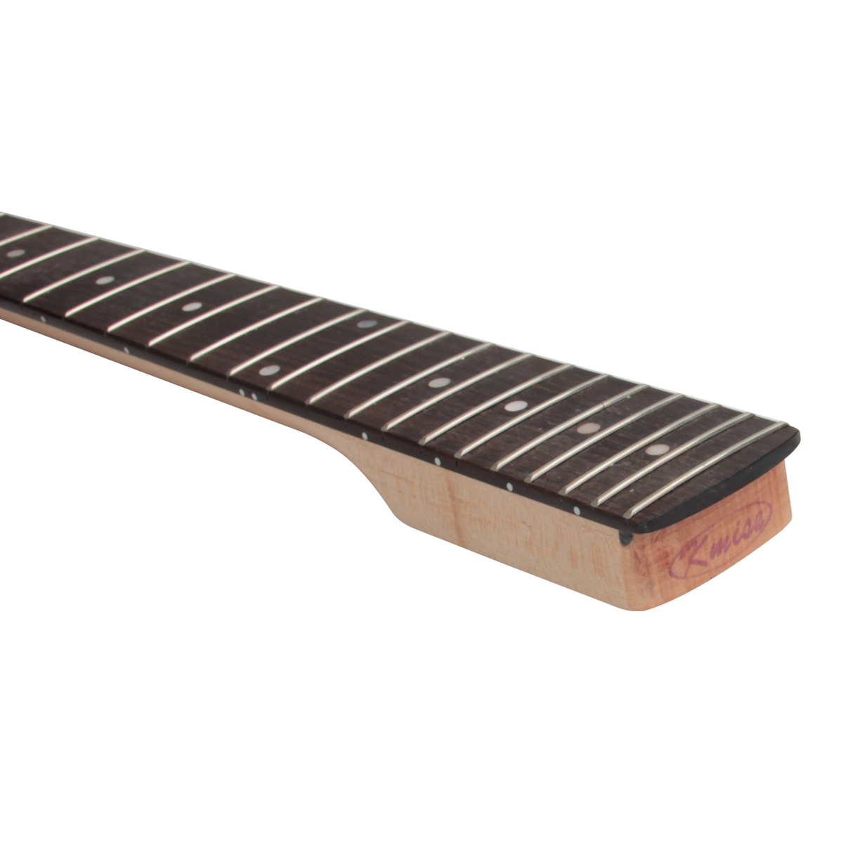 Electric Guitar Neck Paddle Head Rosewood on Maple 22 Frets Dot Inlay Unfinished