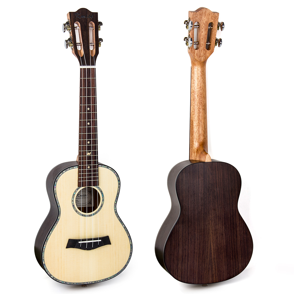 Kmise Concert Ukulele Solid Spruce 23 inch Class...