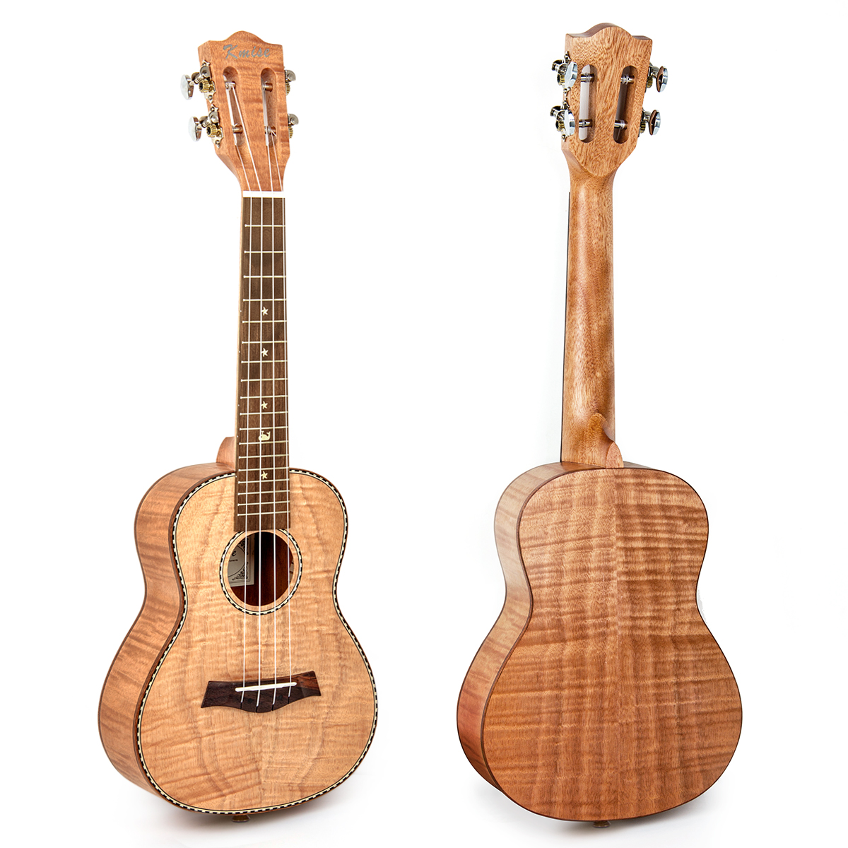 Kmise Concert Ukulele Tiger Flame Okoume 23 inch...