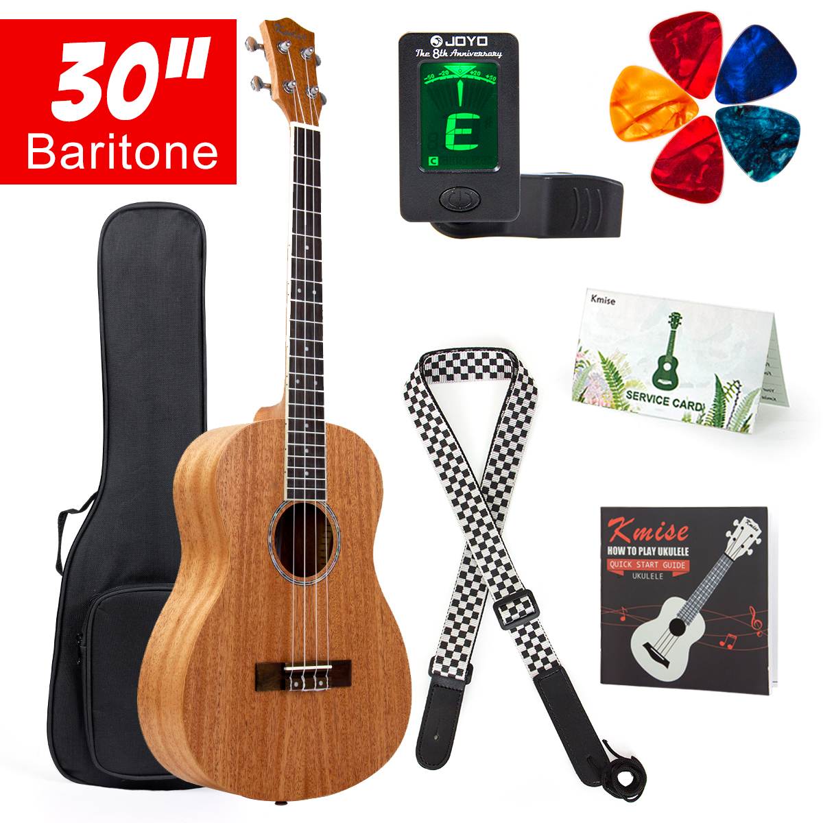 Baritone Ukulele 30 Inch Mahogany Ukelele Uke 4 ...