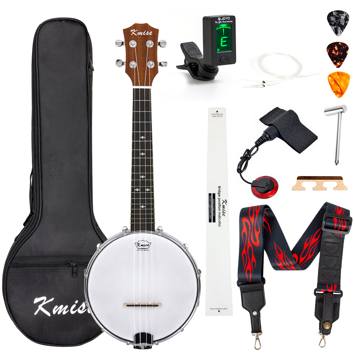 Banjo Ukulele Concert Size 23 Inch With Bag Tune...